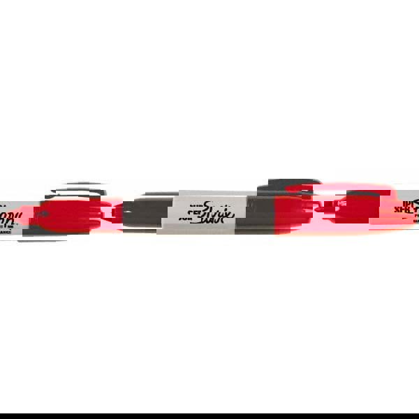 Super Permanent Marker, Fine Bullet Tip, Red, Dozen